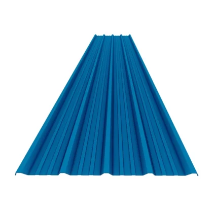 Teja UPVC cresta alta azul 2mm