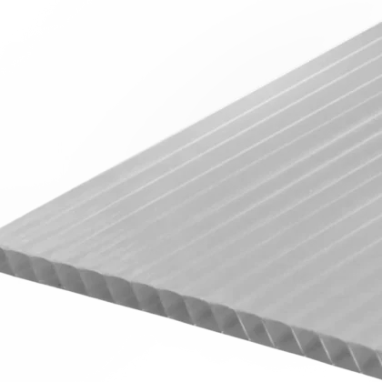 Lamina policarbonato alveolar 6mm gris control solar