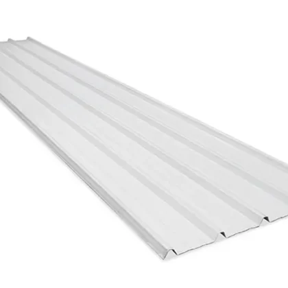 Teja UPVC termoacústica 2.5mm cresta alta blanca