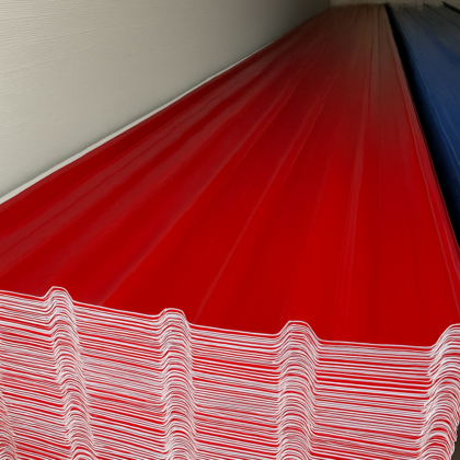 Teja UPVC cresta alta roja 2mm