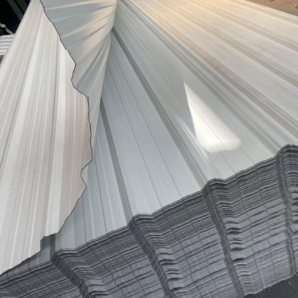 Teja UPVC Termoacústica 2mm Cresta Baja Blanca